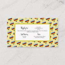 Carte de boîtier Motif Rainbow Heart