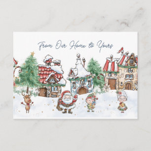 D'accompagnement Carte de boîtier père Noël Elf Rudolph