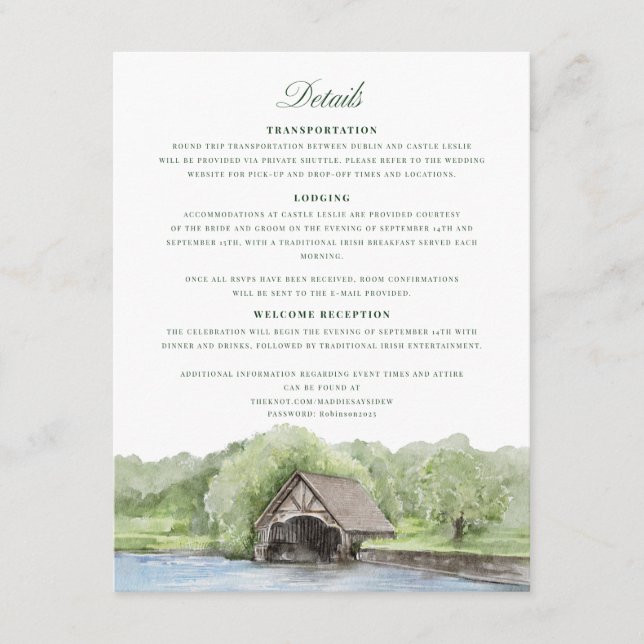 D'accompagnement Carte de boîtier personnalisée (Devant)