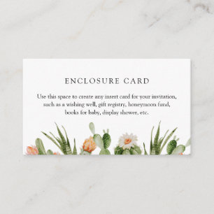 D'accompagnement Carte de boîtier personnalisée Boho Cactus