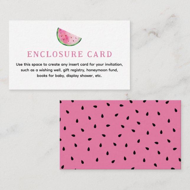 D'accompagnement Carte de boîtier personnalisée Watermelon (Devant / Derrière)