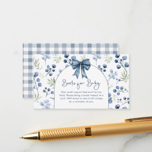 D'accompagnement Carte de boîtier pour Baby shower doux Blueberry B