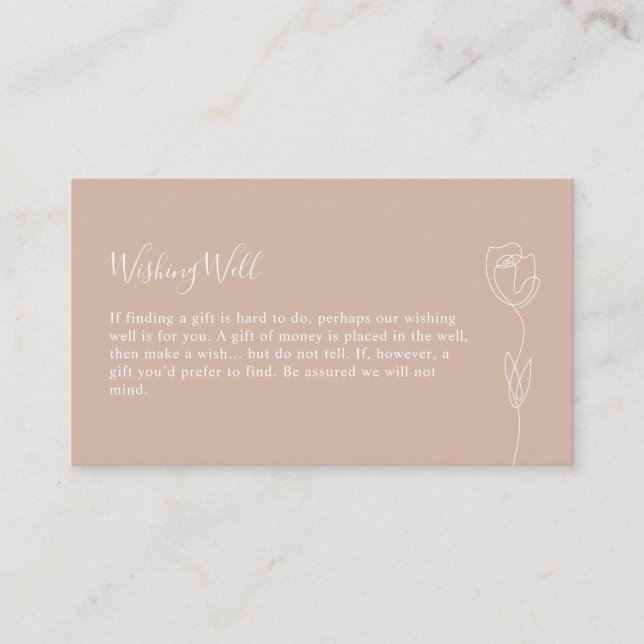 D'accompagnement Carte de boîtier pour Rose de ligne Whimssical (Devant)