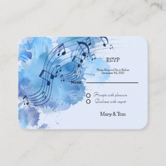 D'accompagnement Carte de boîtier RSVP Elegant