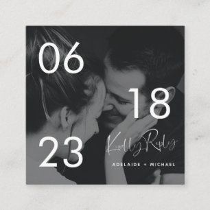 D'accompagnement Carte de boîtier RSVP pour mariage photo simple et