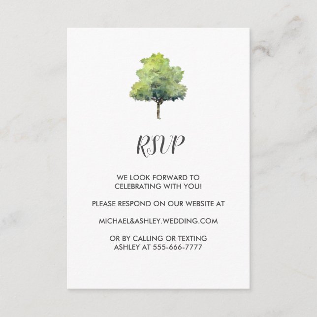 D'accompagnement Carte de boîtier RSVP Russe Barn Mariage campagnar (Devant)