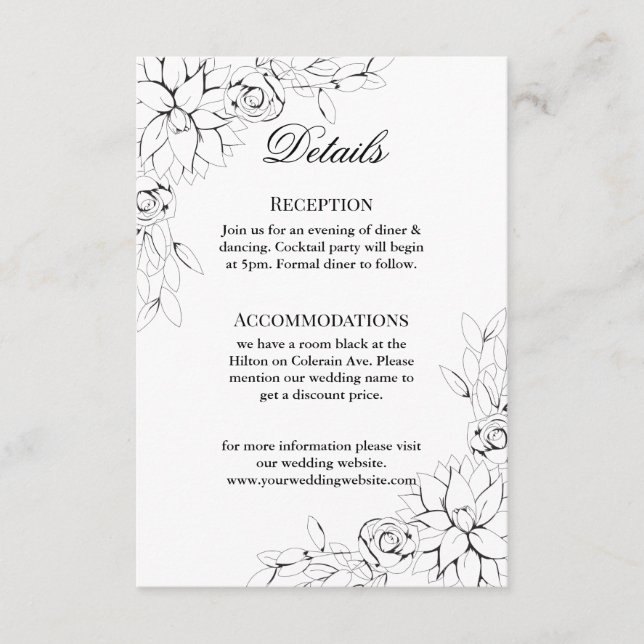 D'accompagnement Carte de clôture de couronne de Dahlia (Devant)