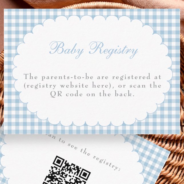 D'accompagnement Carte de code QR de registre de douche de bébé à c (Créateur téléchargé)