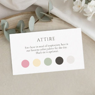 D'accompagnement Carte de code vestimentaire Summer Dot Enclosure