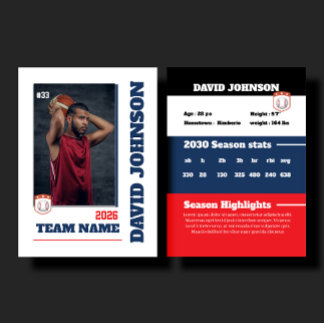 D'accompagnement Carte de collection personnalisée de basketball bl