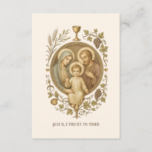 D'accompagnement Carte de Communion de la Sainte Famille à conserve
