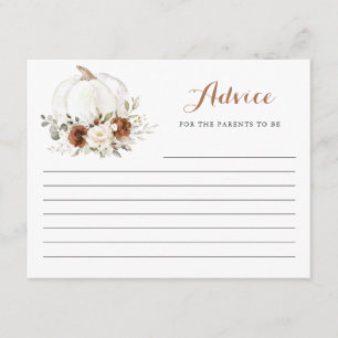 D'accompagnement Carte de conseil Citrouille de crème rouille Flora
