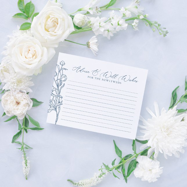 D'accompagnement Carte de conseil Floral de la Chinoiserie Bleue Fr (Créateur téléchargé)