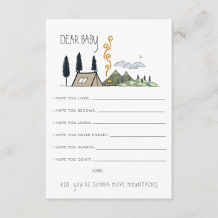 D'accompagnement Carte de conseil pour bébés   L'aventure commence