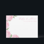 D'accompagnement Carte de conseils floraux de fleurs d'hortensia ro<br><div class="desc">Cette jolie carte florale présente des fleurs d'hortensia à l'aquarelle et votre texte personnalisé. Utilisez le modèle pour remplir vos informations. La fonctionnalité « Personnaliser davantage » peut être utilisée pour modifier la police (taille, style, couleur), ajouter plus de lignes de texte, modifier la mise en page et ajouter du...</div>