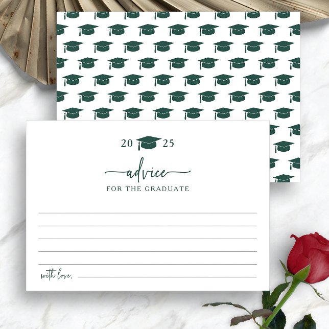 D'accompagnement Carte de conseils pour un diplômé éco-responsable (Green Graduate Advice Enclosure Card by Painted Paperie
)