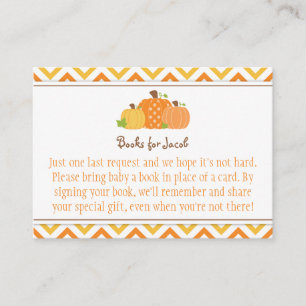D'accompagnement Carte de demande de Baby shower citrouille