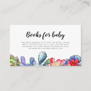 D'accompagnement Carte de demande de baby shower de cactus Succulen