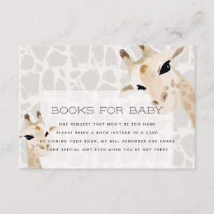 D'accompagnement Carte de demande de Baby shower Giraffe