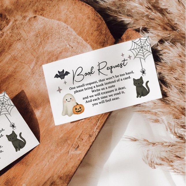 D'accompagnement Carte de demande de Baby shower Halloween (Créateur téléchargé)