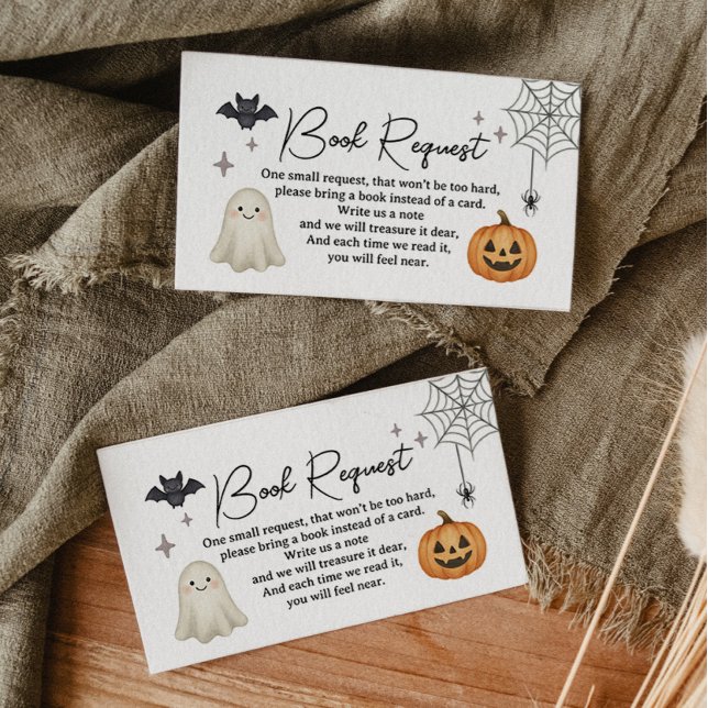 D'accompagnement Carte de demande de Baby shower Halloween (Créateur téléchargé)