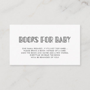 D'accompagnement Carte de demande de baby shower Retro art déco