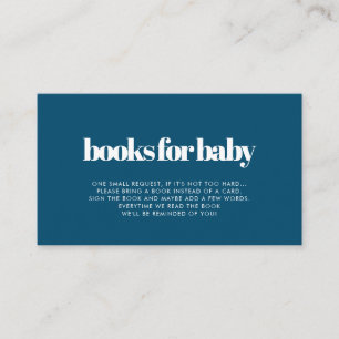 D'accompagnement Carte de demande de carnet de baby showers minimal