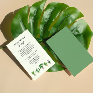 D'accompagnement Carte de demande de Fête des mariées Plante pointi