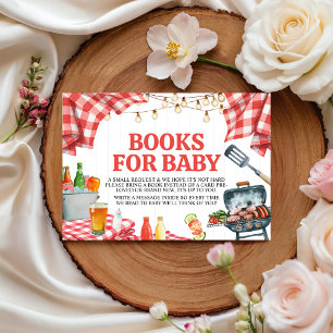 D'accompagnement Carte de demande de livre pour Baby Shower BBQ