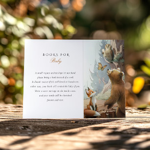 D'accompagnement Carte de demande de livre pour baby shower Enchant