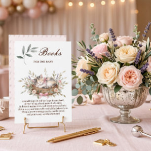 D'accompagnement Carte de demande de livre pour Baby Shower Fille K