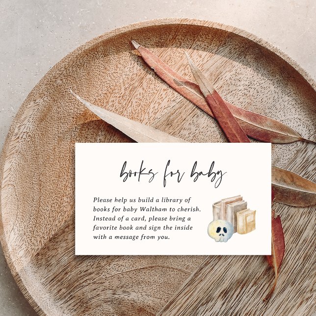 D'accompagnement Carte de demande de livre pour Baby Shower Hallowe (Créateur téléchargé)