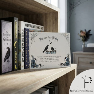 D'accompagnement Carte de demande de livre pour bébé gothique avec 