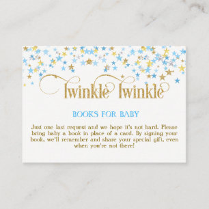 D'accompagnement Carte de demande de livre Twinkle Little Star bleu
