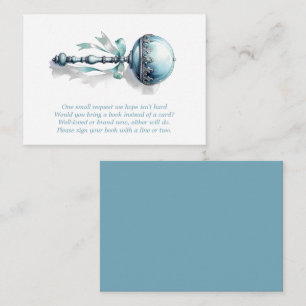 D'accompagnement Carte de demande de livres pour bébé garçon hochet