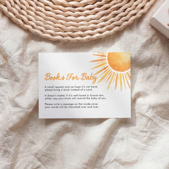 D'accompagnement Carte de demande de livres Sun pour bébé (Créateur téléchargé)