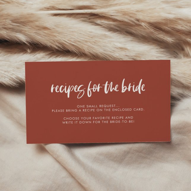 D'accompagnement Carte de demande de recette de brique brûlée moder (Créateur téléchargé)