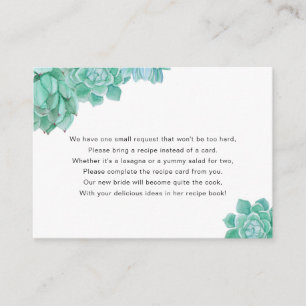 D'accompagnement Carte de demande de recette de douche de mariage s