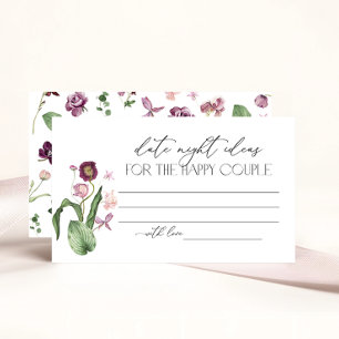 D'accompagnement Carte de demande de recette pour la douche de mari