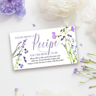 D'accompagnement Carte de demande de recette pour la mariée Fleur s