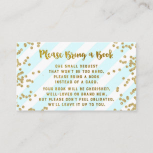 D'accompagnement Carte de demande de réservation baby shower Blue G
