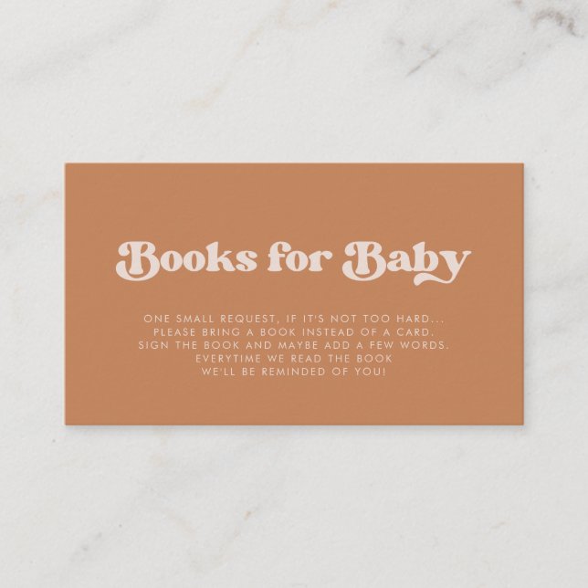 D'accompagnement Carte de demande de réservation de Baby shower Bro (Devant)