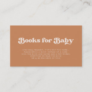 D'accompagnement Carte de demande de réservation de Baby shower Bro