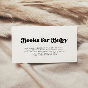 D'accompagnement Carte de demande de réservation de Baby shower rét