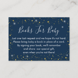 D'accompagnement Carte de demande de réservation Twinkle Star Navy 
