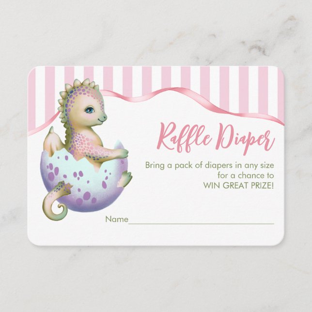 D'accompagnement Carte de dépliant avec un dragon mignon. (Devant)