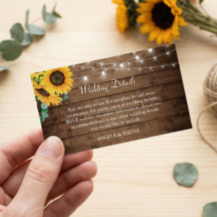 D'accompagnement Carte de détail de mariage avec guirlande de tourn