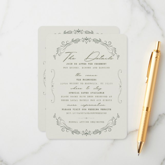 D'accompagnement Carte de détails (Devant/Arrière en situation)