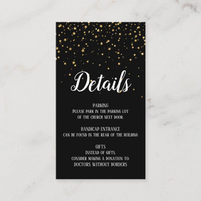 D'accompagnement Carte de détails d'anniversaire de mariage avec co (Devant)