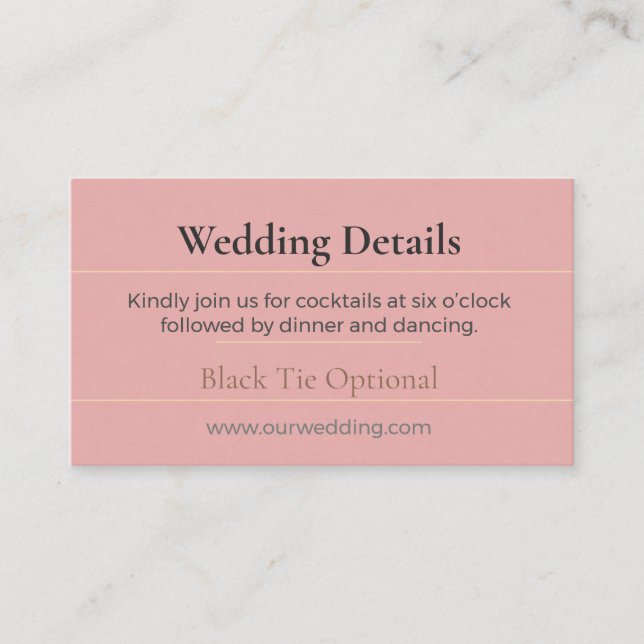 D'accompagnement Carte de détails de mariage Boho | Luxe Floral Chi (Devant)